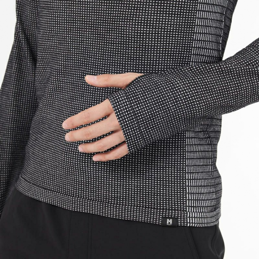 ミレー メンズ トレッキング 長袖Tシャツ WAFFLE WOOL CRW M MIV01905