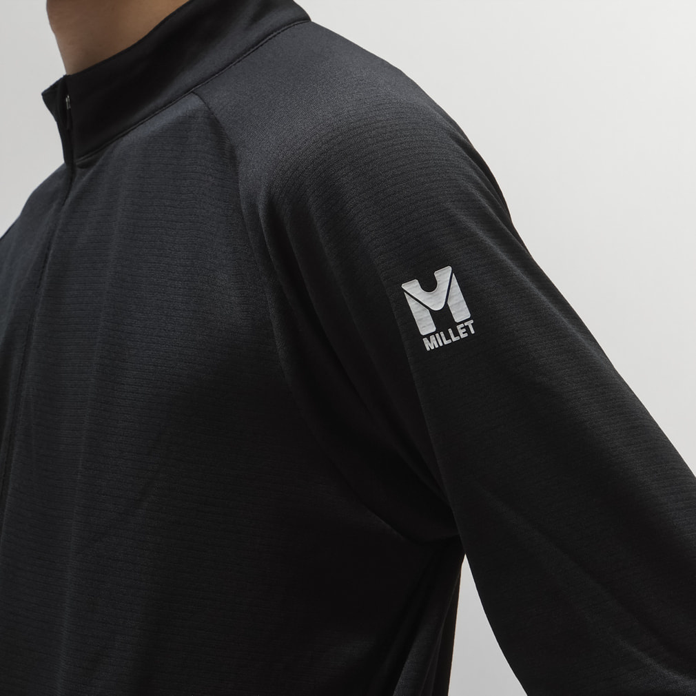 ミレー メンズ トレッキング 長袖Tシャツ DRYGRID LIGHT HF ZIP LS M