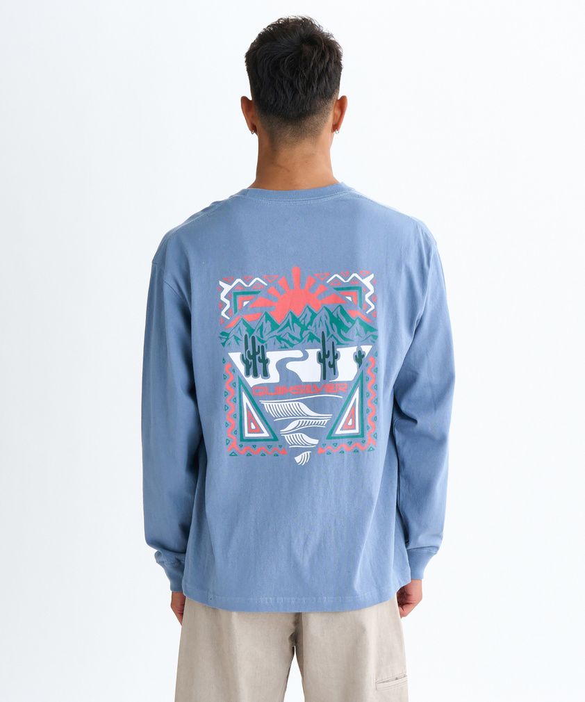 2025秋冬 クイックシルバー メンズ サーフ 長袖Tシャツ DESERT WAVES