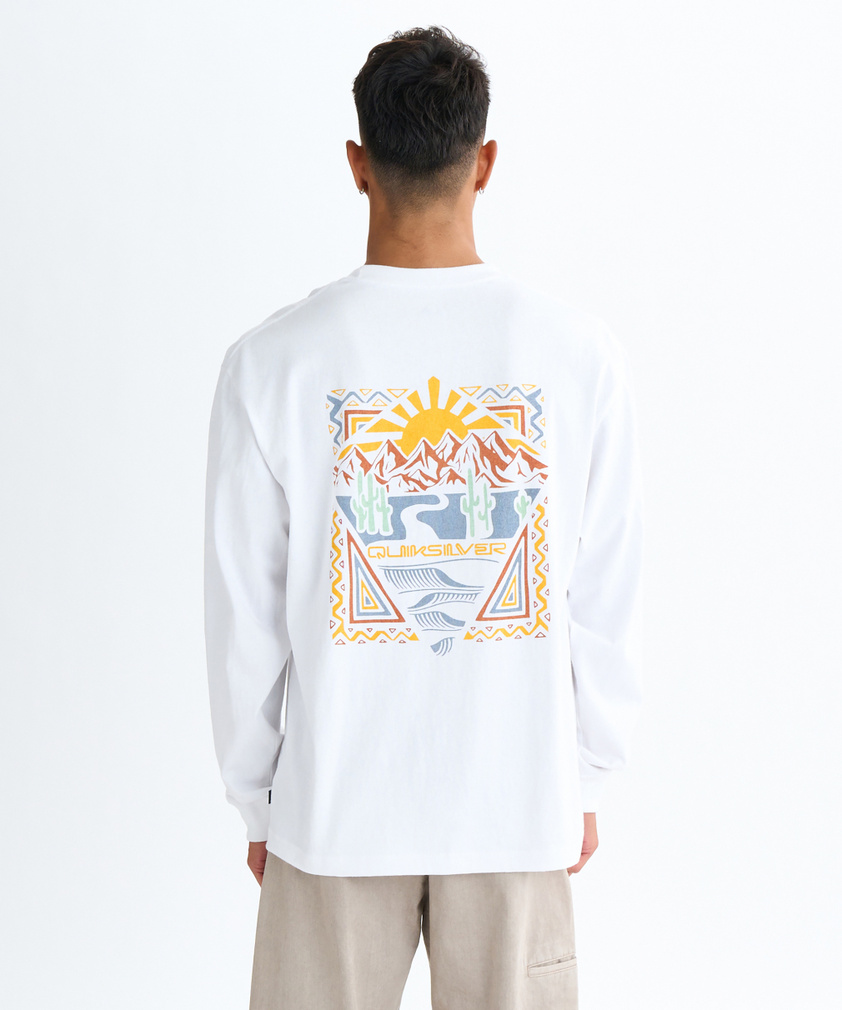 2025秋冬 クイックシルバー メンズ サーフ 長袖Tシャツ DESERT WAVES