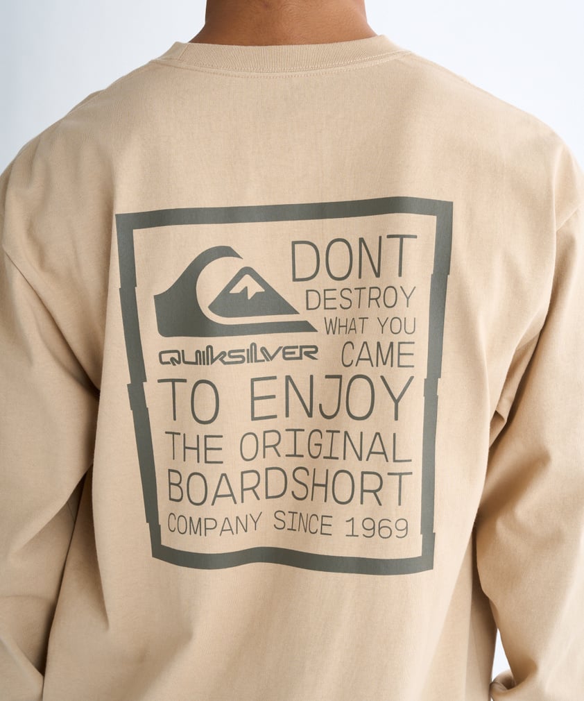 2025秋冬 クイックシルバー メンズ サーフ 長袖Tシャツ TC DISTORTED