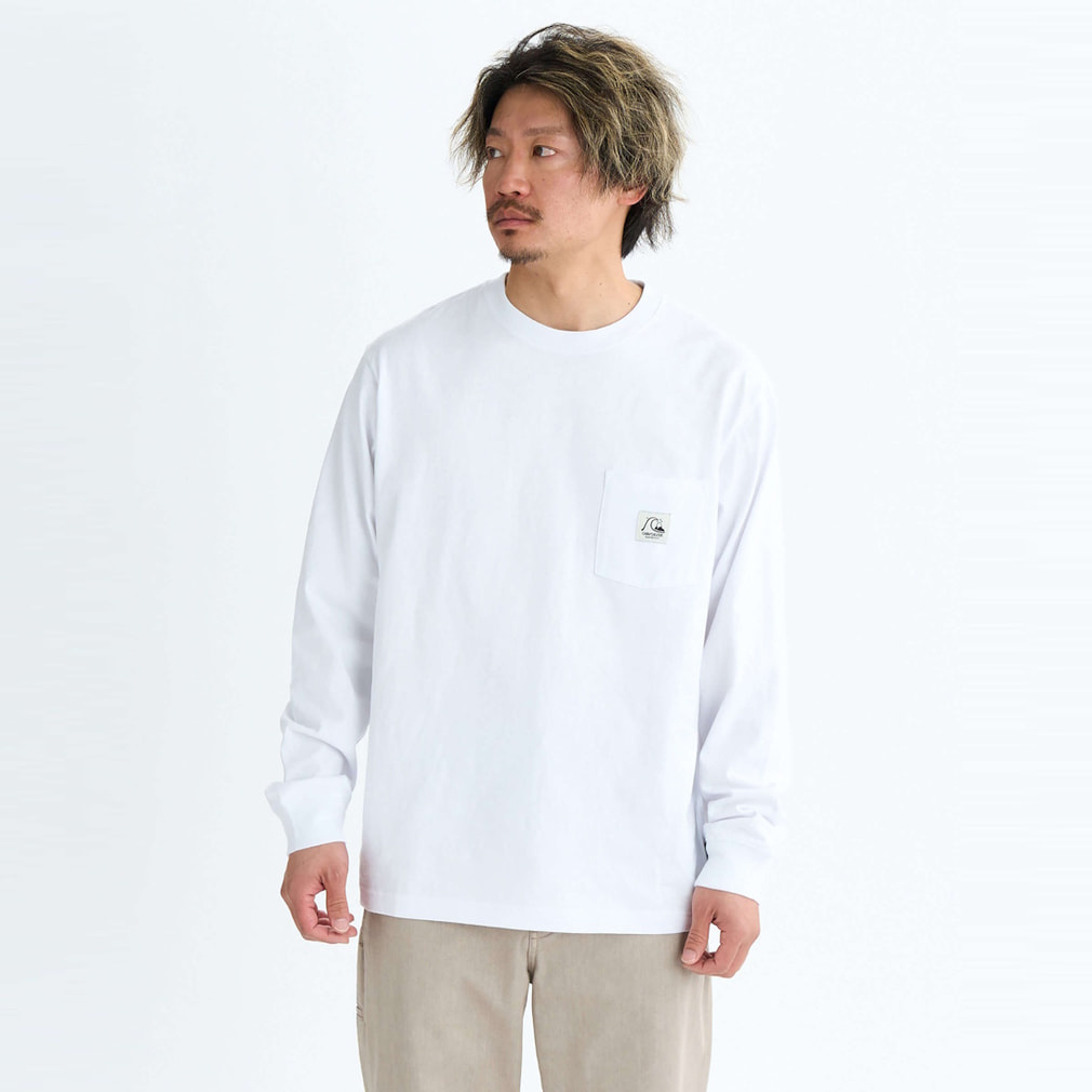 2025秋冬 クイックシルバー メンズ サーフ 長袖Tシャツ BW HISTORY