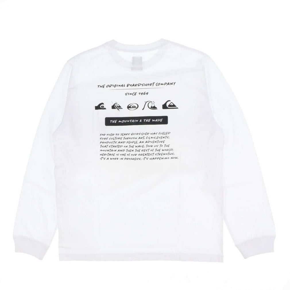 2025秋冬 クイックシルバー メンズ サーフ 長袖Tシャツ BW HISTORY