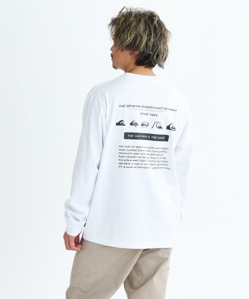 2025秋冬 クイックシルバー メンズ サーフ 長袖Tシャツ BW HISTORY