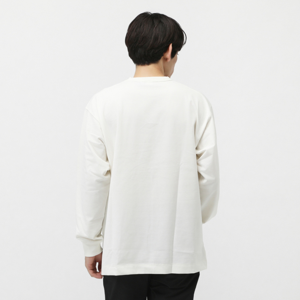 Embroidery Reverse Etavirp Logo L/S L 白 Embroidery Reverse Etavirp Logo L/S L 白 - トップス