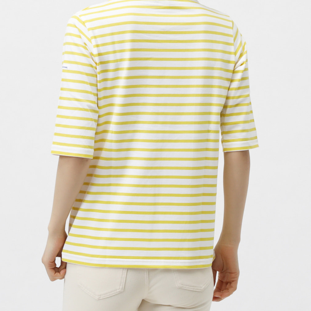 オーシバル レディース アウトドア 半袖Tシャツ ボートネックハーフ