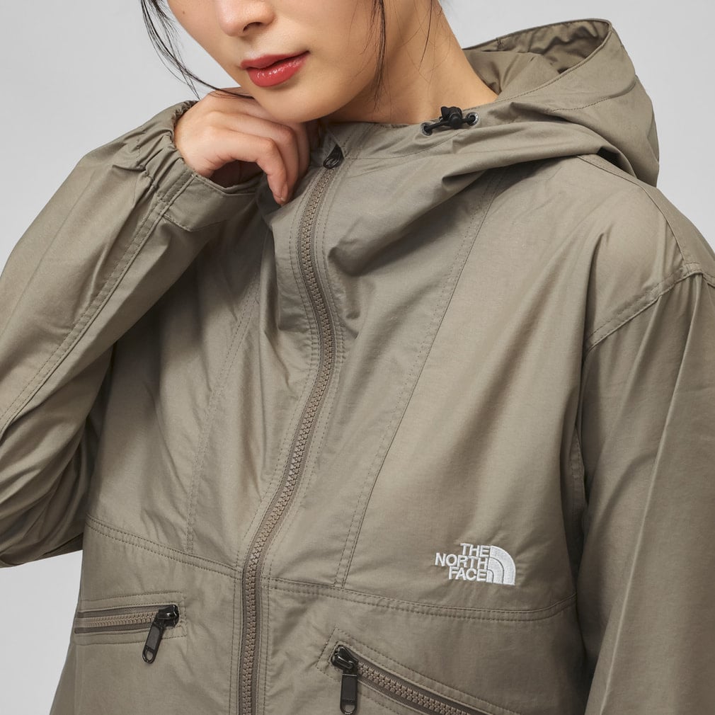 未使用に近い極美品‼️ノースフェイス　コンパクトジャケット　ニュートープ　Mサイズ ザ・ノース・フェイス レディース アウトドアカジュアル ジャケット