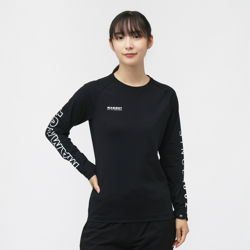 マムート レディース トレッキング 長袖Tシャツ キューディー ロゴ