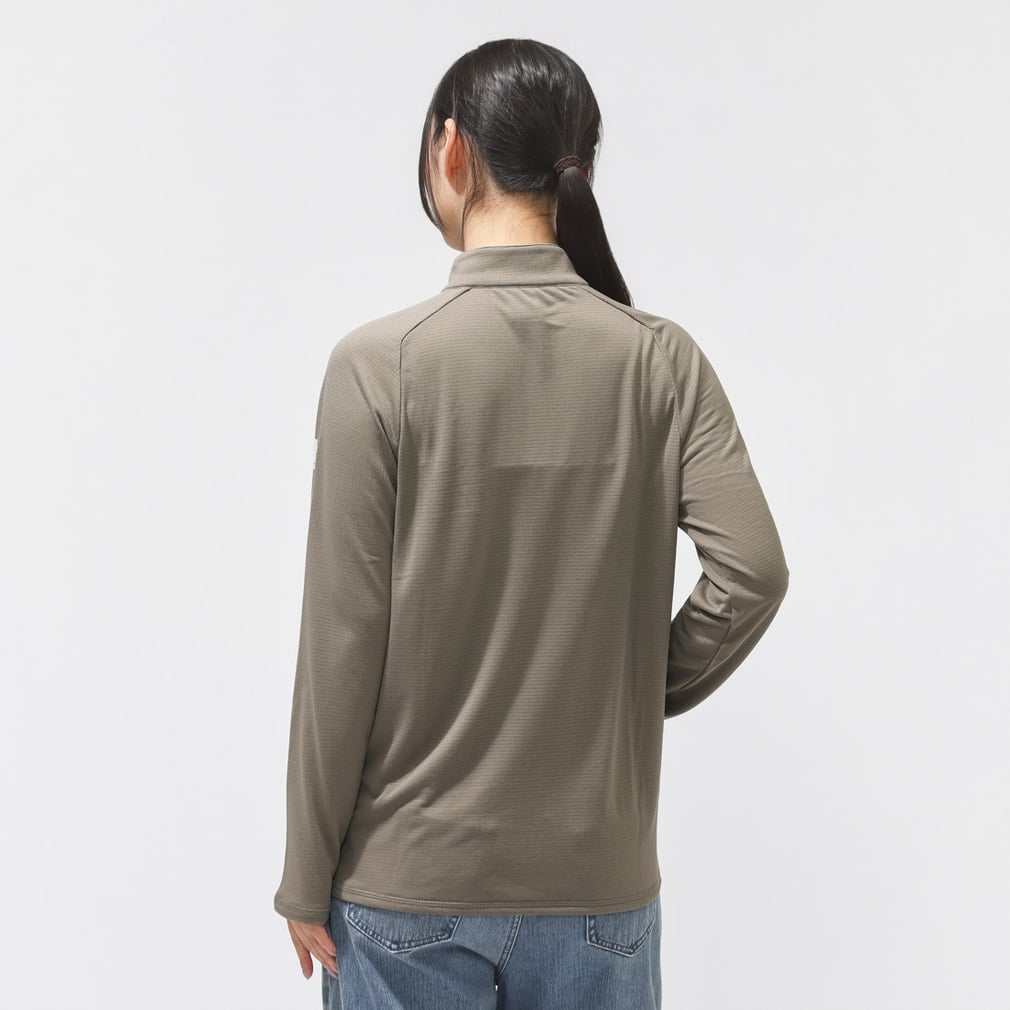 ミレー レディース トレッキング 長袖Tシャツ DRYGRID LIGHT HF ZIP