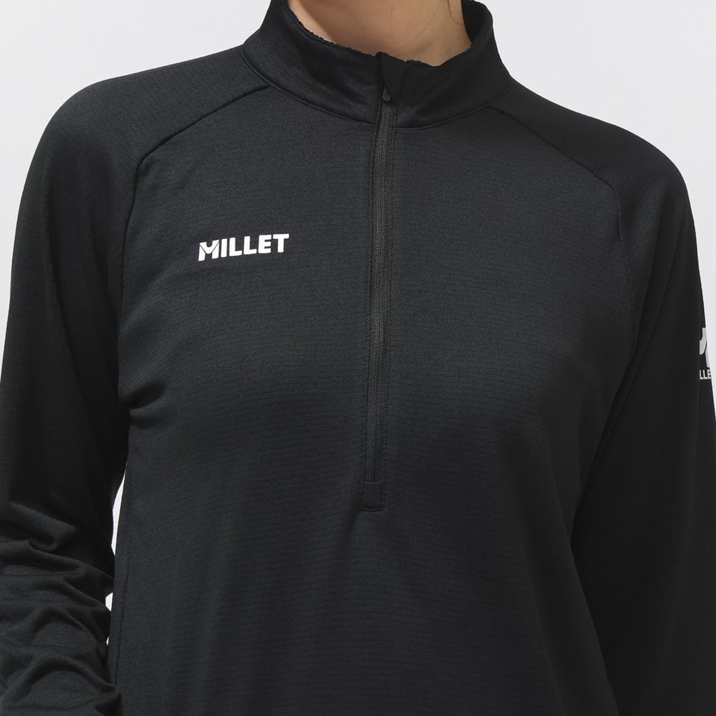 フランス ミレー ウィンターウェア ミレー レディース トレッキング 長袖Tシャツ DRYGRID LIGHT HF ZIP