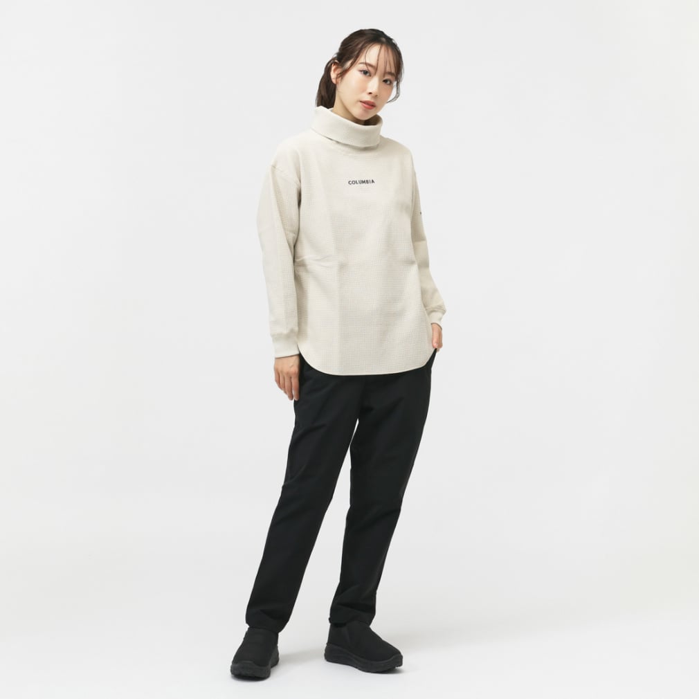 【未使用】コロンビア ホーリーリバーベンドオフタートルネック M Fawn PL1415 レディース COLUMBIA 2025秋冬 コロンビア レディース アウトドアカジュアル 長袖Tシャツ