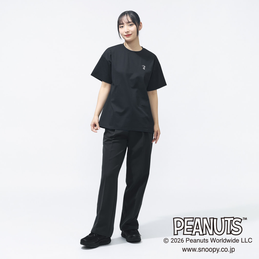 ピーナッツ スヌーピー レディース 半袖 Tシャツ UVカットドライ