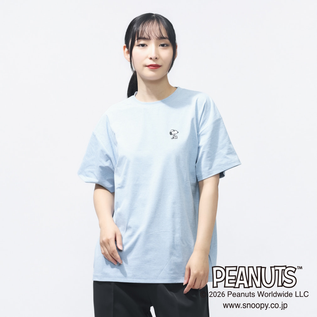 ピーナッツ スヌーピー レディース 半袖 Tシャツ UVカットドライ