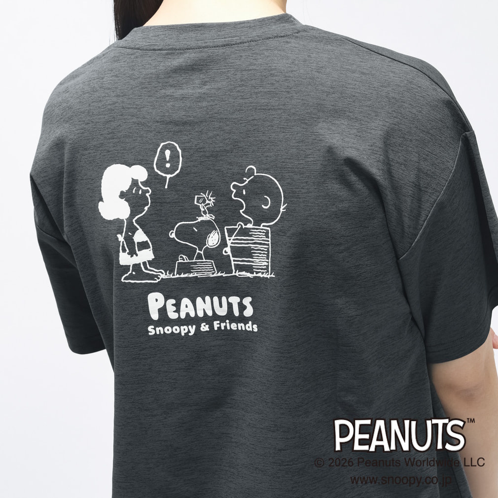 ピーナッツ スヌーピー レディース 半袖 Tシャツ UVカットドライ