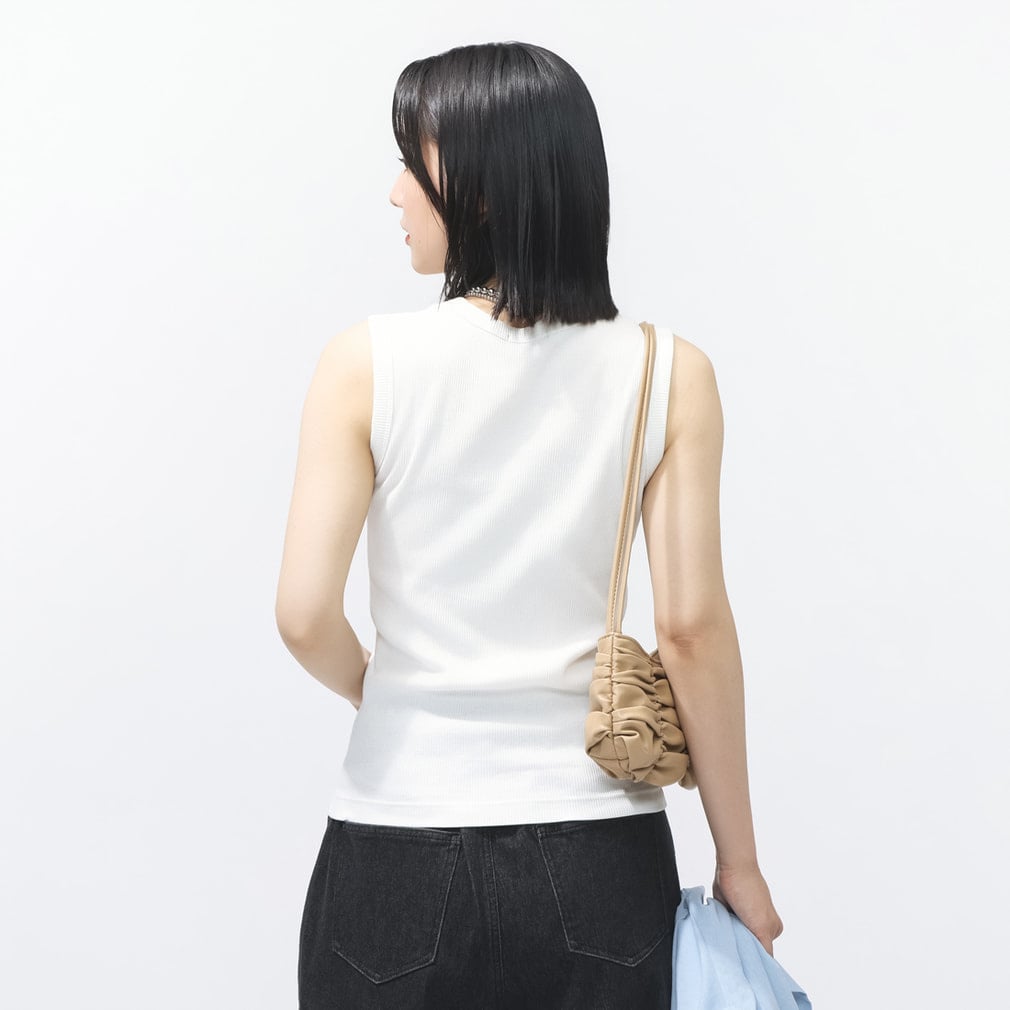 ティゴラ レディース ノースリーブ シャツ UVカットリブタンクトップ