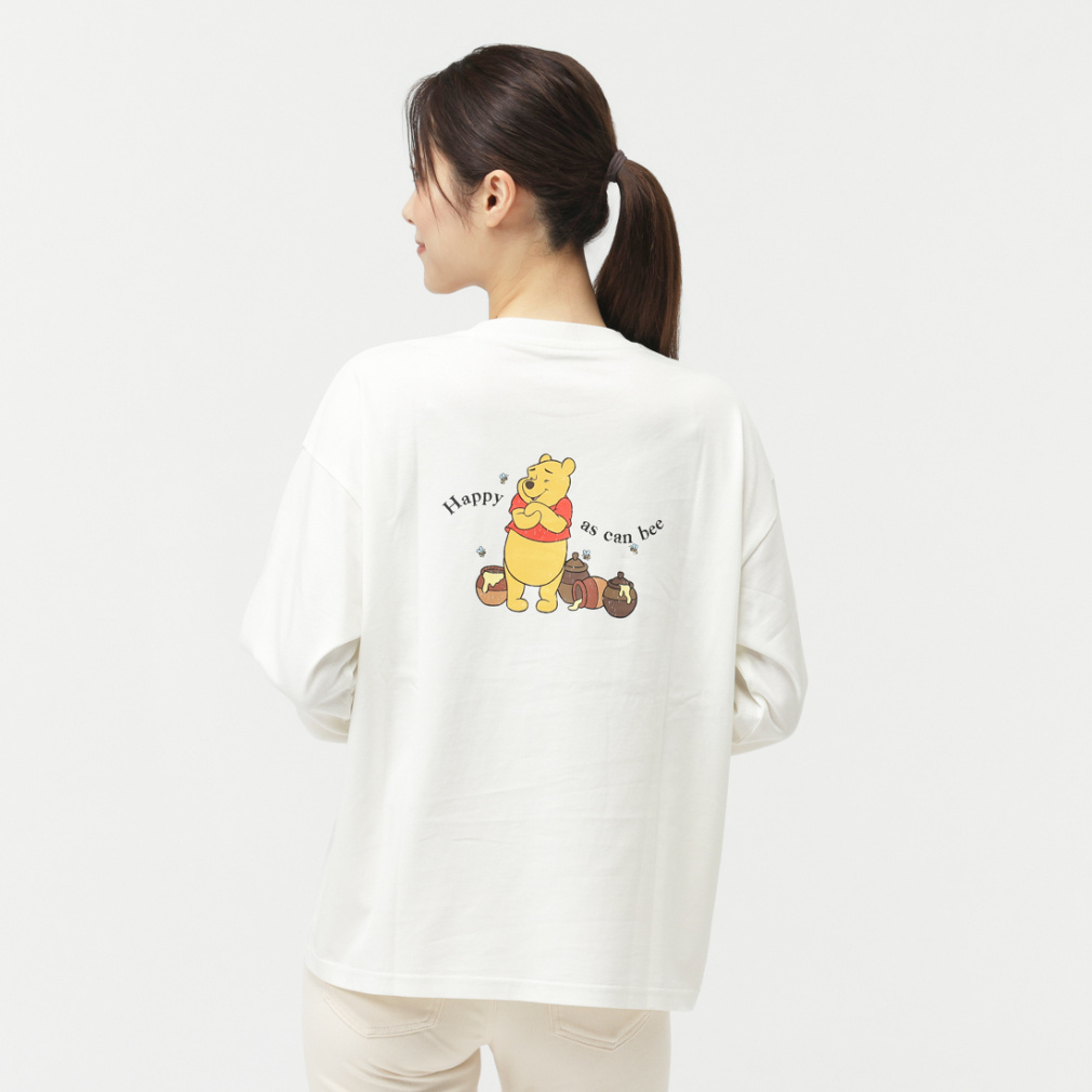 ディズニー くまのプーさん レディース 長袖 Tシャツ コットンロングT