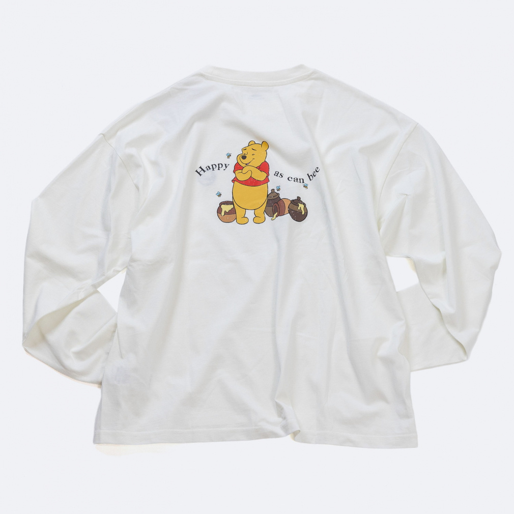 ディズニー くまのプーさん レディース 長袖 Tシャツ コットンロングT
