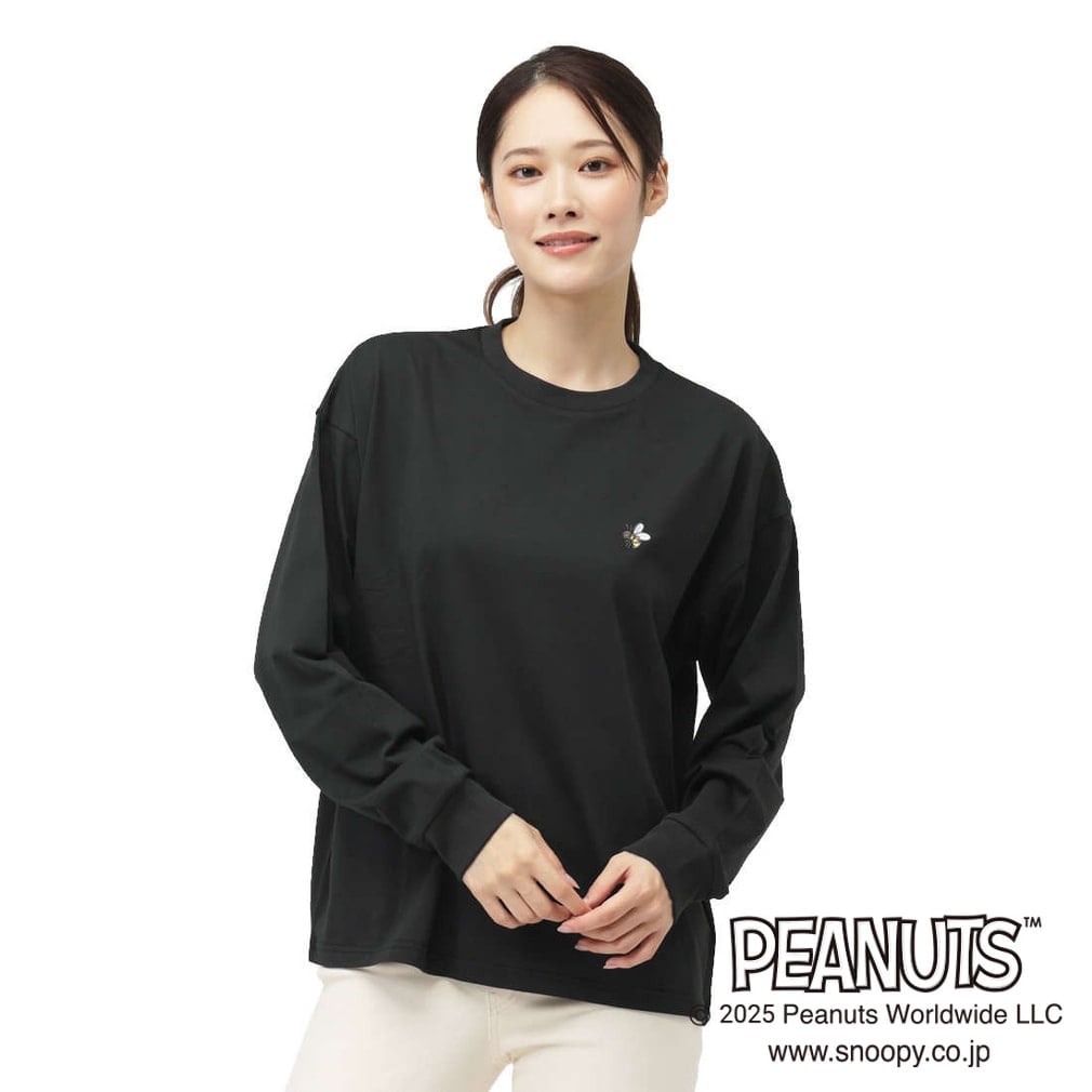 ピーナッツ スヌーピー レディース 長袖 Tシャツ コットンロングT
