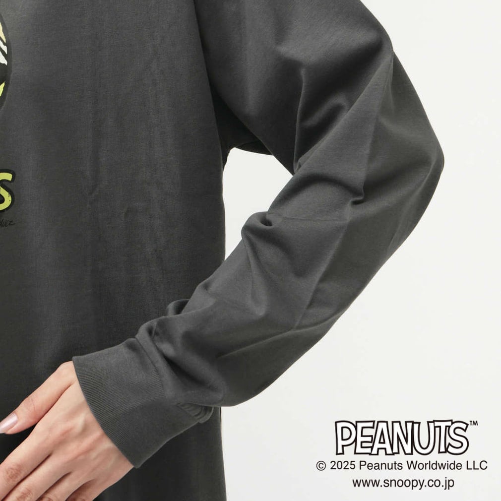 ピーナッツ スヌーピー レディース 長袖 Tシャツ コットンロングT