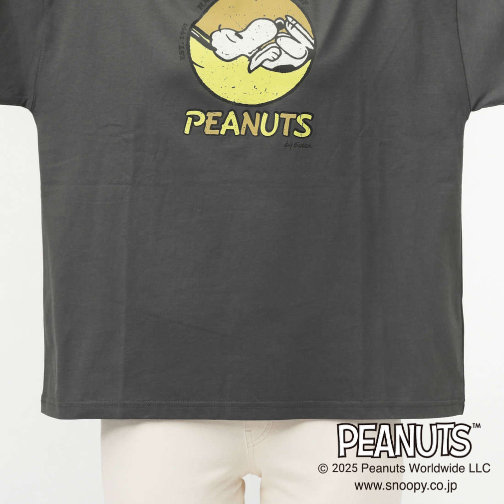 ピーナッツ スヌーピー レディース 長袖 Tシャツ コットンロングT