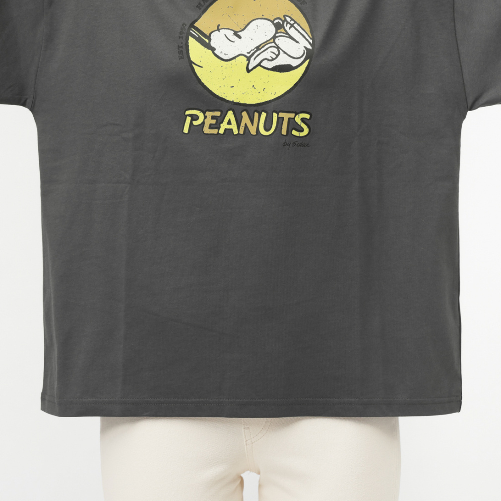 ピーナッツ スヌーピー レディース 長袖 Tシャツ コットンロングT