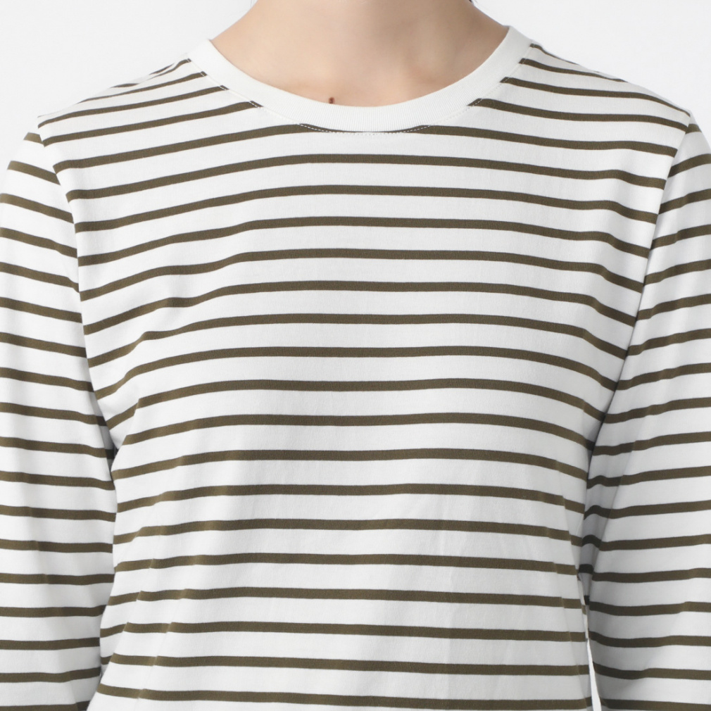ティゴラ レディース 長袖 Tシャツ ボーダーロングTシャツ TR-9C2724TL