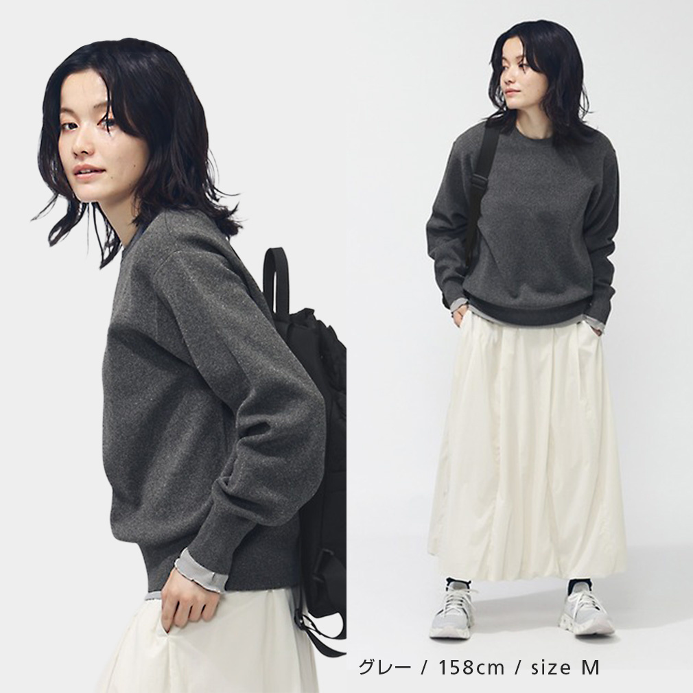 ティゴラ レディース ウェア ウォッシャブルニットクルーネック TR