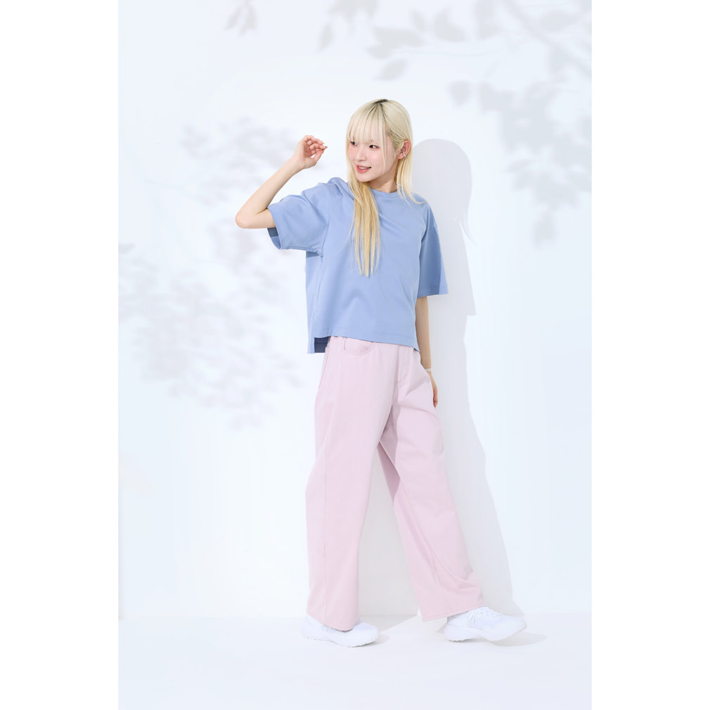 ティゴラ レディース ロングパンツ UVカットデニムワイドパンツ TR