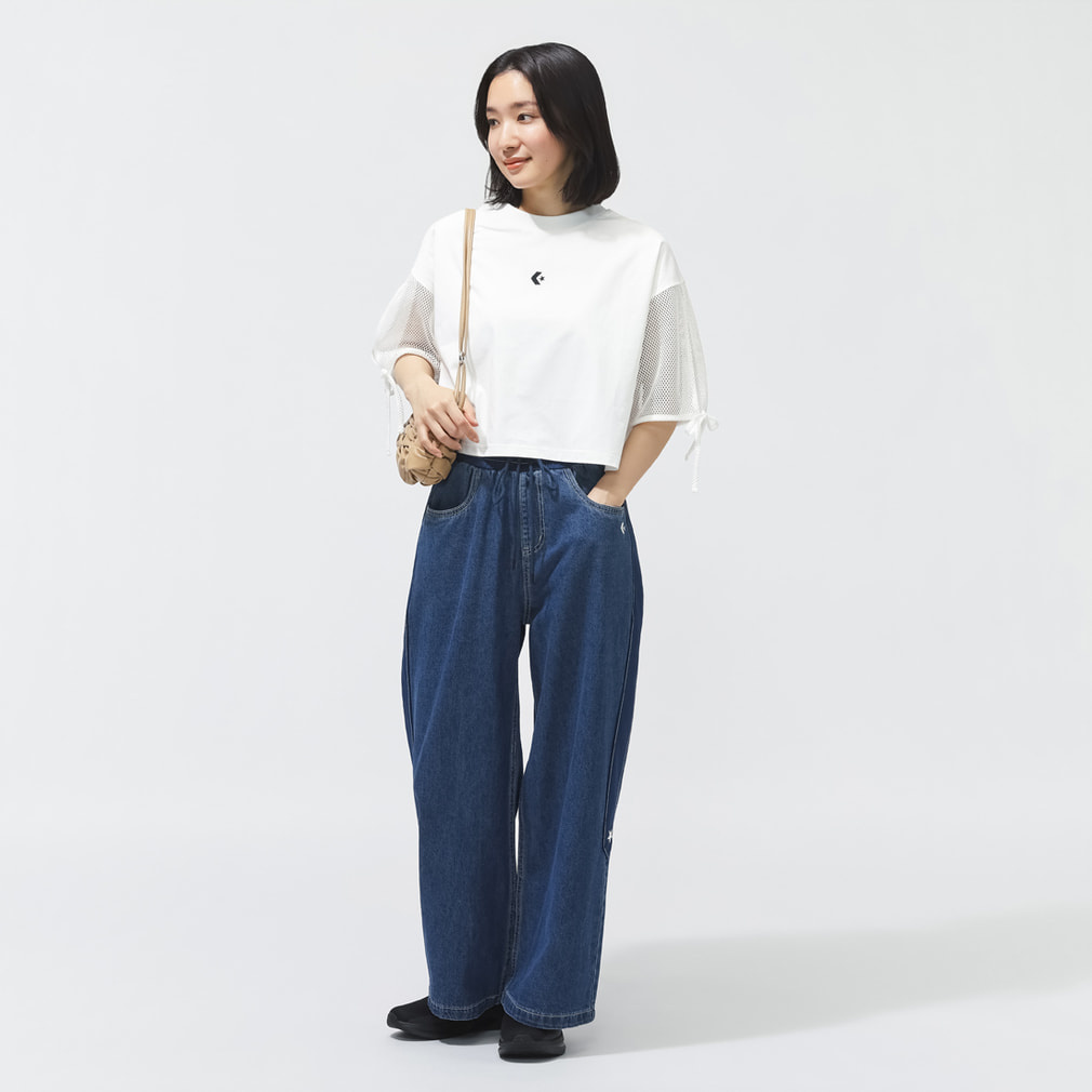 コンバース レディース ロングパンツ AP CS DENIM COMBI PANTS L
