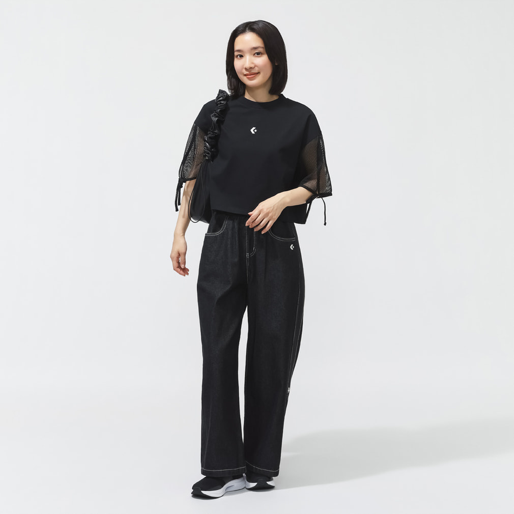 コンバース レディース ロングパンツ AP CS DENIM COMBI PANTS L