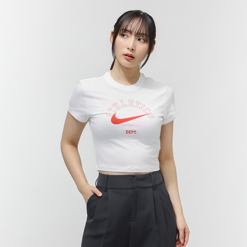 ナイキ レディース 半袖 Tシャツ ウィメンズ NSW CHLL KNT CROP OC8 S