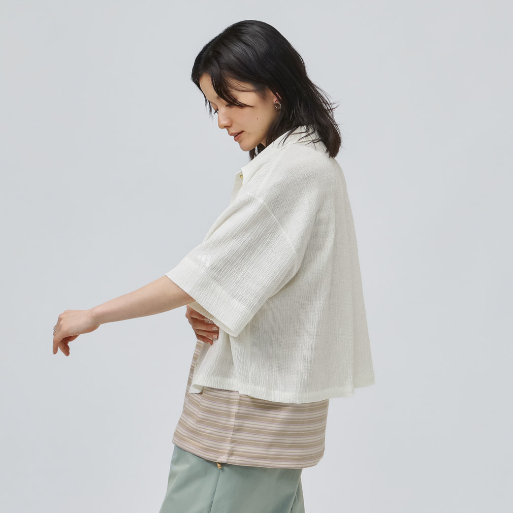 トップス A KENZO Tulip' short sleeve shirt in cotton poplin | Women's | KENZO