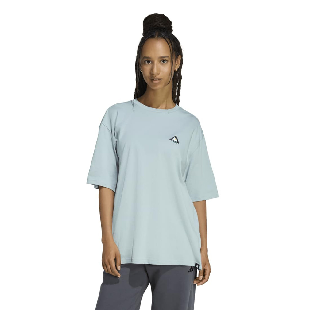 アディダス レディース 半袖 Tシャツ ソフトサイド オーバーサイズ