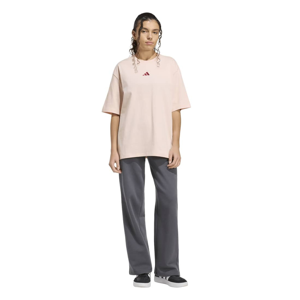 アディダス レディース 半袖 Tシャツ ミニ刺しゅう オーバーサイズ