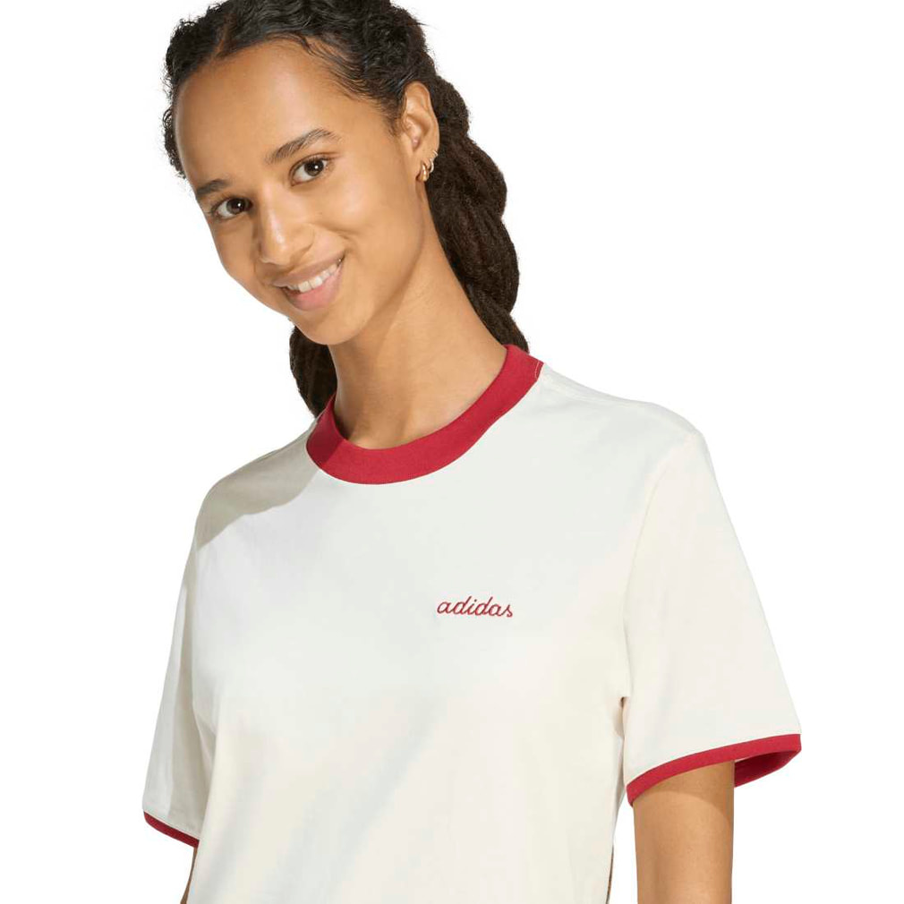 アディダス レディース 半袖 Tシャツ 刺しゅうグラフィック仕様