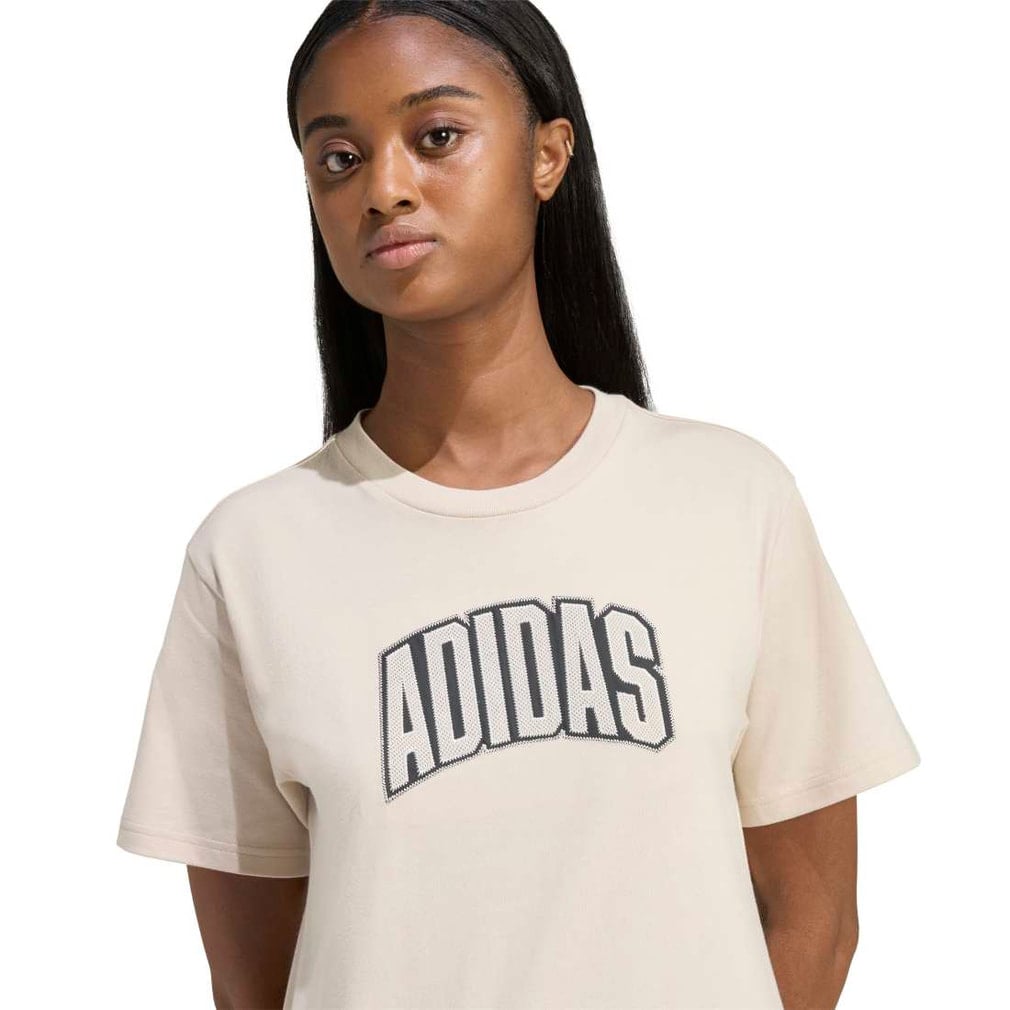 アディダス レディース 半袖 Tシャツ COLLEGIATE グラフィック Tシャツ