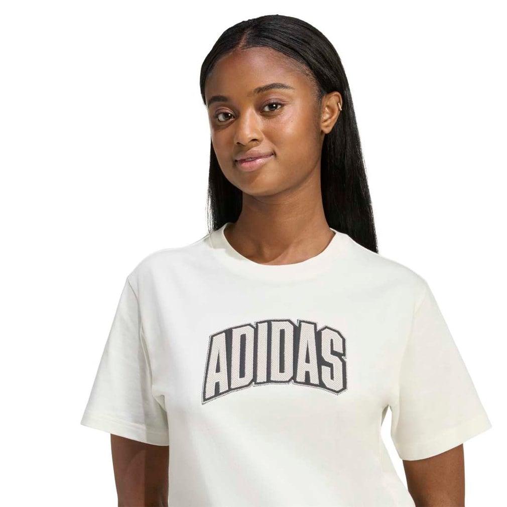アディダス レディース 半袖 Tシャツ COLLEGIATE グラフィック Tシャツ
