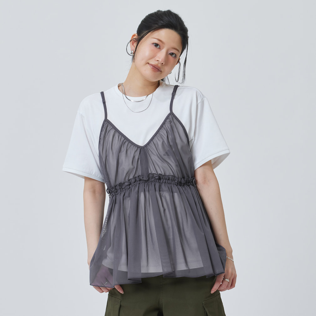 アディダス レディース 半袖 Tシャツ アルペン 2-in-1 キャミソール