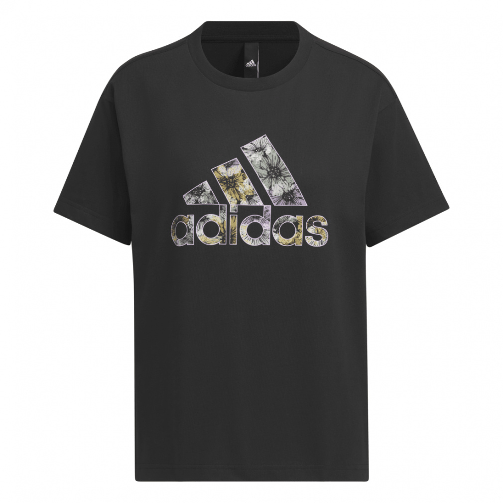 アディダス レディース 半袖 Tシャツ W FLOWER グラフィック Tシャツ1