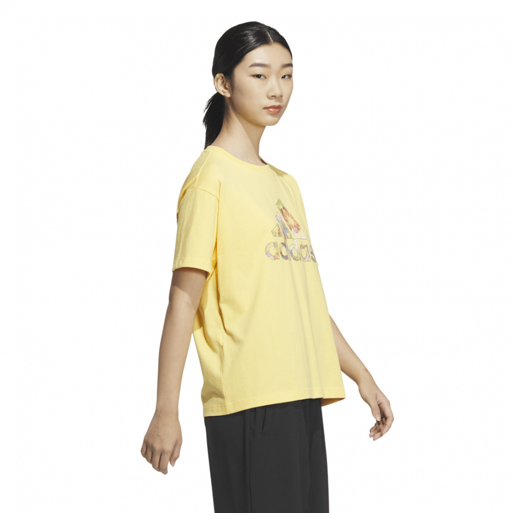 アディダス レディース 半袖 Tシャツ W FLOWER グラフィック Tシャツ1