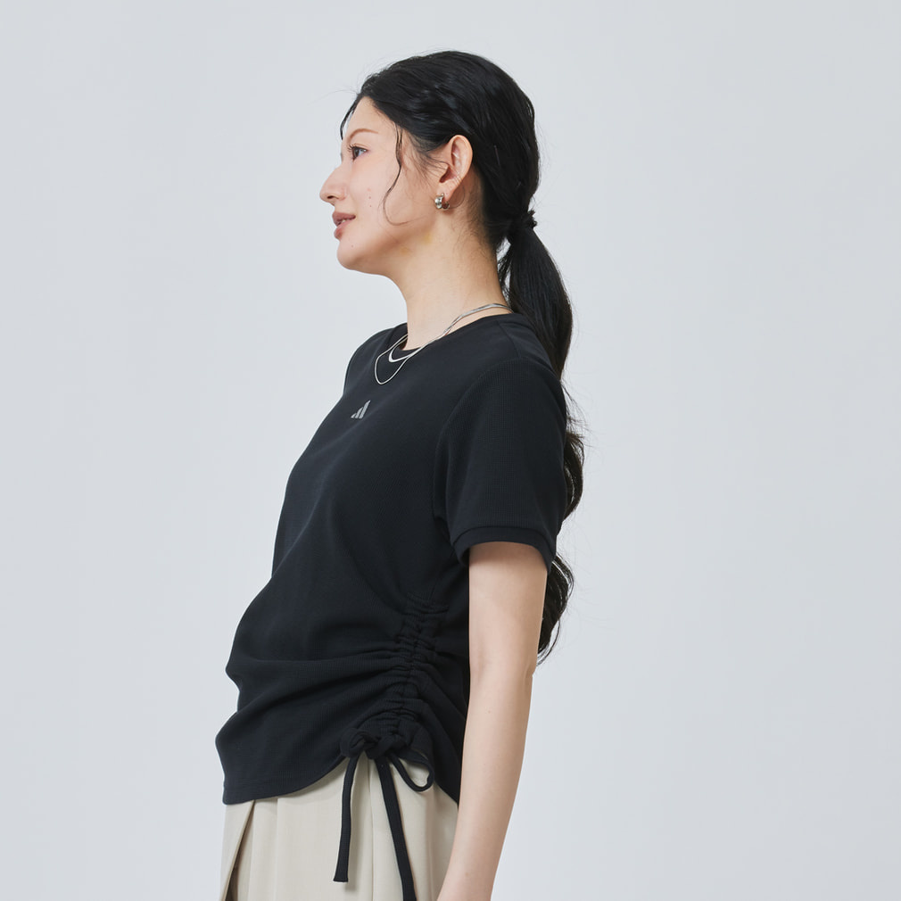 アディダス レディース 半袖 Tシャツ アルペン ワッフル サイド
