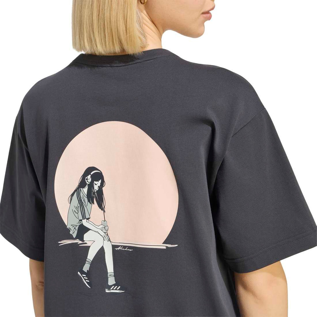 アディダス レディース 半袖 Tシャツ アニメ グラフィック サマーT