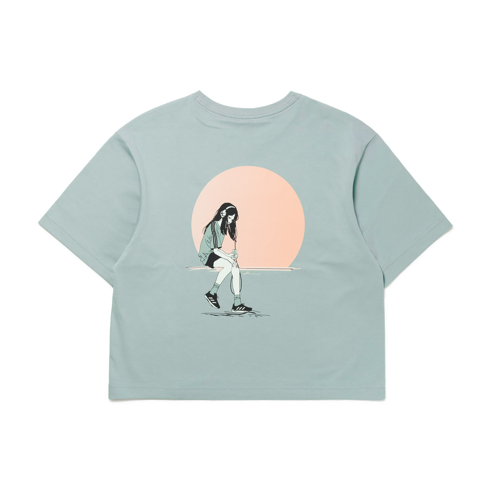 アディダス レディース 半袖 Tシャツ アニメ グラフィック サマーT