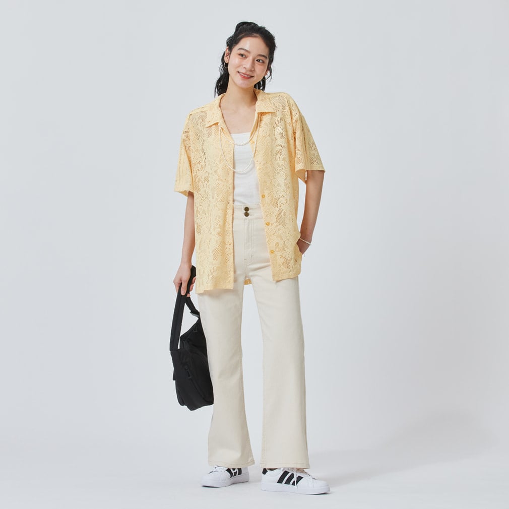 アディダス レディース PRISM COLLECTION レース半袖シャツ OGP68