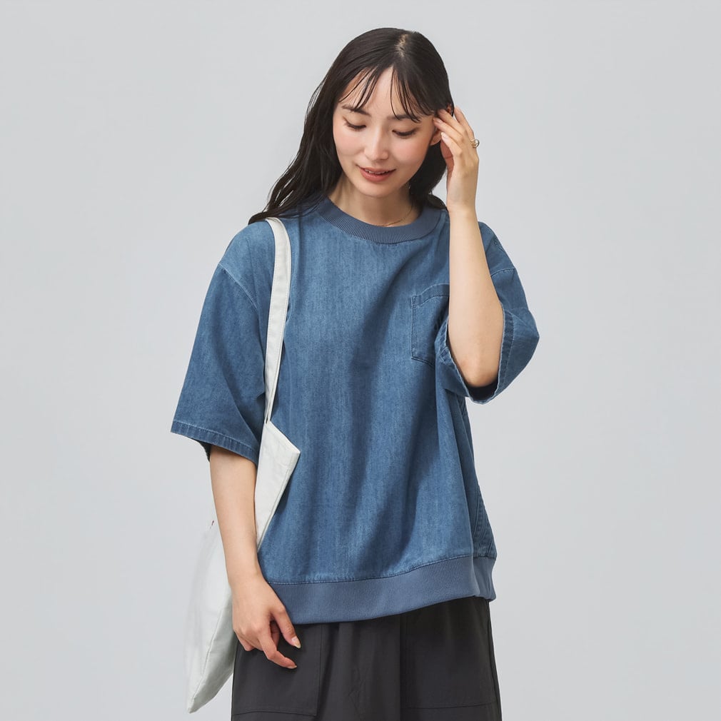 アディダス レディース 半袖 Tシャツ W COOL DENIM Tシャツ AP NQ010