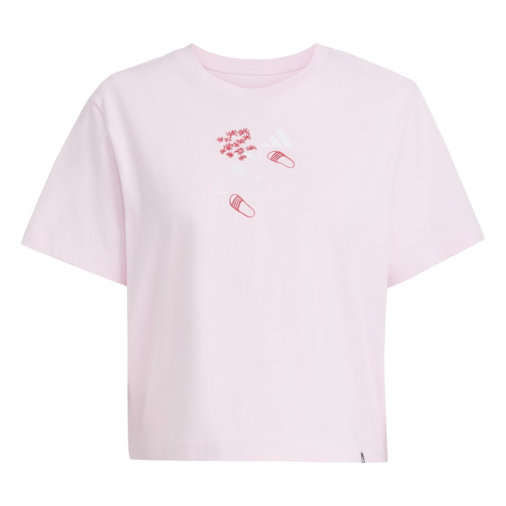 アディダス レディース 半袖 Tシャツ W EMBROIDERY グラフィック T