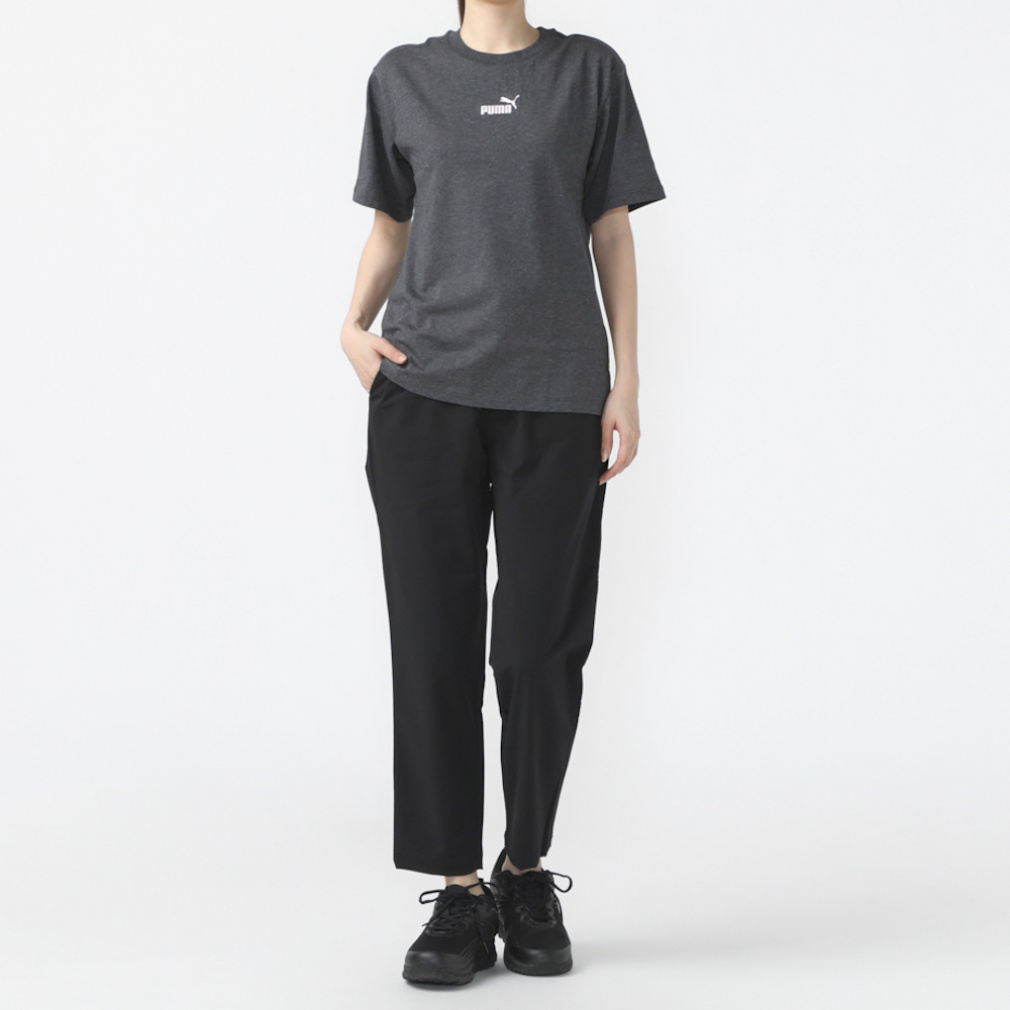 アーセナル　トレーニングシャツ　プーマ　XS プーマ レディース 半袖 Tシャツ ESS+ MX NO1 ロゴ リラックス SS T
