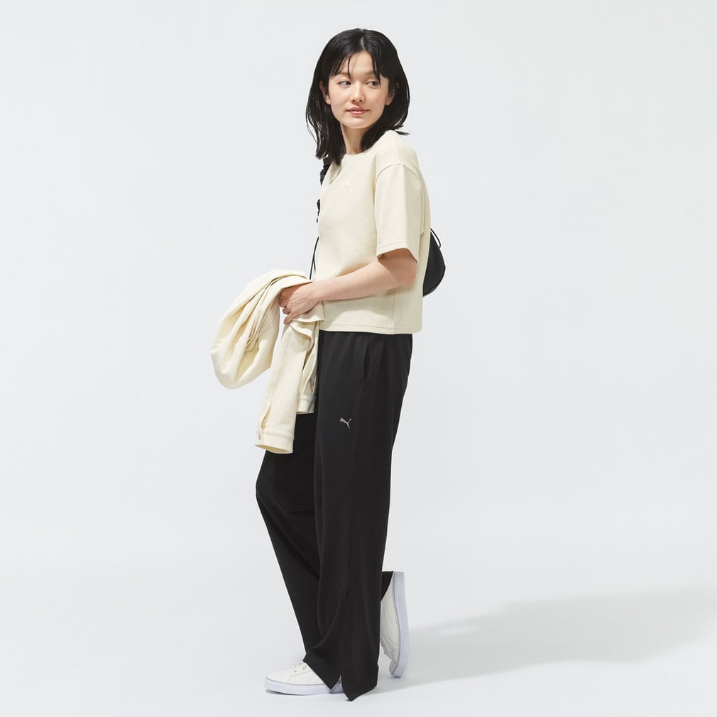 プーマ レディース 半袖 Tシャツ ESS ELEVATED リラックスド Tシャツ