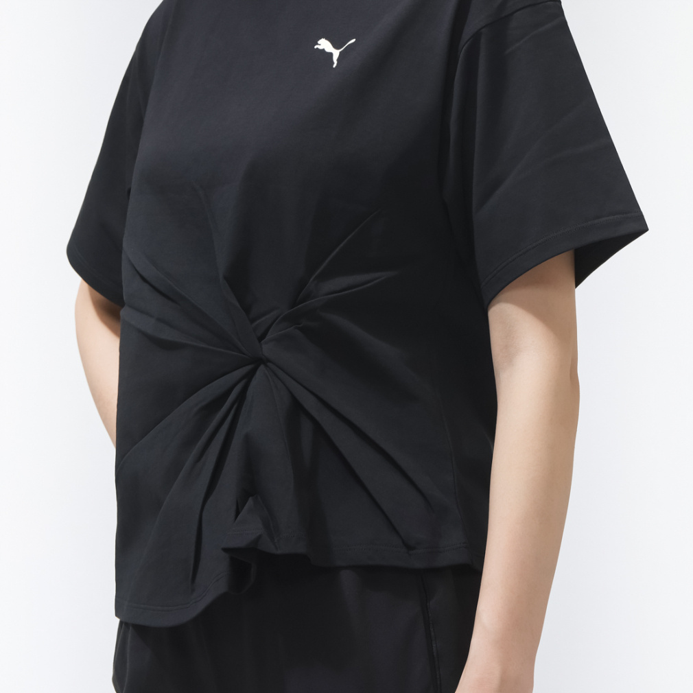 プーマ レディース 半袖 Tシャツ ESS ELEVATED クール フロント ノット
