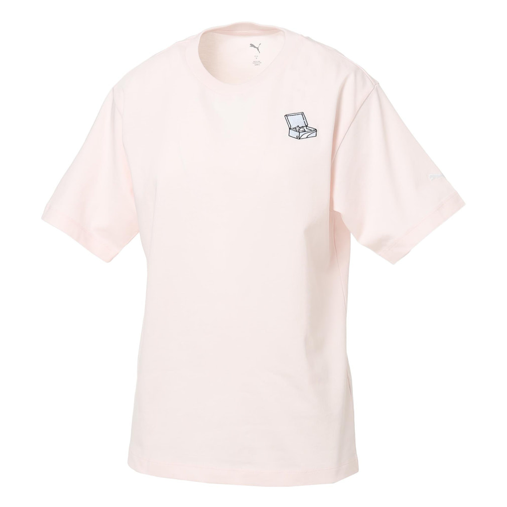 PUMA グレー Tシャツ 神村ロゴ入り プーマ レディース 半袖 Tシャツ ANIMAL GRAPHIC TEE 638082 スポーツ